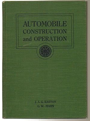 Automobile Construction and Operation The Ryerson Technical Series