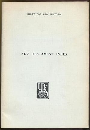 Seller image for Helps for Translators: New Testament Index. for sale by The Bookworm