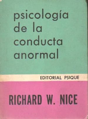PSICOLOGIA DE LA CONDUCTA ANORMAL.