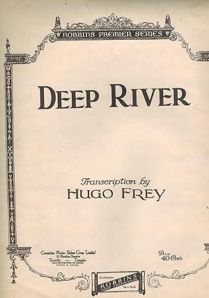 Deep River - Vintage Sheet Music