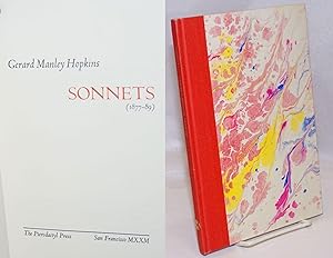 Seller image for Sonnets: (1877 - 89) for sale by Bolerium Books Inc.