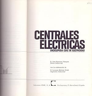 Imagen del vendedor de CENTRALES ELECTRICAS - ENCICLOPEDIA CEAC DE ELECTRICIDAD a la venta por Libreria 7 Soles