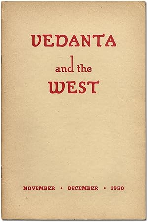 Seller image for Vedanta and the West - November-December 1950, Vol. XIII, No. 6 for sale by Between the Covers-Rare Books, Inc. ABAA