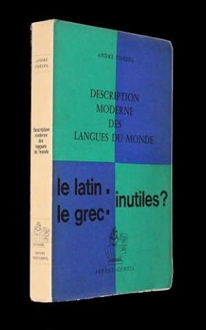 Image du vendeur pour Description moderne des langues du monde : le latin et le grec inutiles ? mis en vente par Abraxas-libris