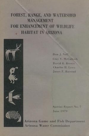 Imagen del vendedor de Forest, Range, and Watershed Management for Enhancement of Wildlife Habitat in Arizona a la venta por Paperback Recycler