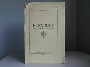 Imagen del vendedor de Elenchus Bibliographicus Biblicus Vol 51 a la venta por Bidonlivre