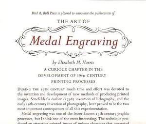 The Art of Medal Engraving: A Curious Chapter in the Development of 19th Century Printing Processes