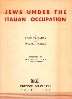 Seller image for JEWS UNDER THE ITALIAN OCCUPATION for sale by Dan Wyman Books, LLC