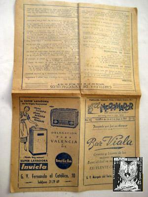 EL INFORMADOR. Publicación Semanal. Nº 73 Valencia 26 al 3 de mayo 1959