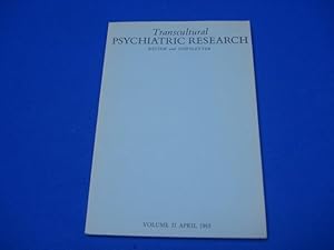 TRANSCULTURAL PSYCHIATRIC RESEARCH. Voll. II