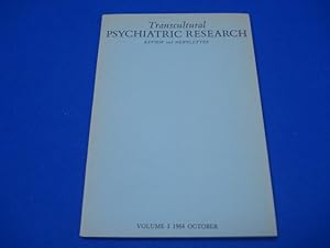 TRANSCULTURAL PSYCHIATRIC RESEARCH. Vol. I