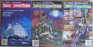 Seller image for The Magazine of Fantasy & Science Fiction January, February & March 1985 -featuring in 3 parts "CV" by Damon Knight + White Socks, The face in the Cloth, Out of All Them Bright Stars, Legacy, Top of the Charts, Revenge of the Cat-Lady, My Old Car, +++ for sale by Nessa Books