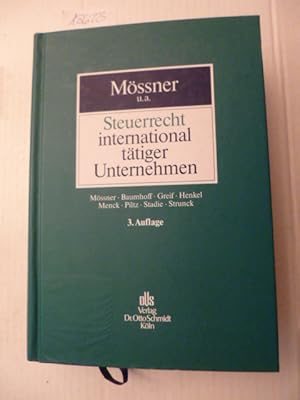 Seller image for Steuerrecht international ttiger Unternehmen : Handbuch der Besteuerung von Auslandsaktivitten inlndischer Unternehmen und von Inlandsaktivitten auslndischer Unternehmen for sale by Gebrauchtbcherlogistik  H.J. Lauterbach