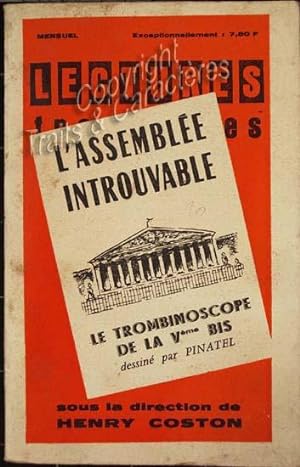 L'assemblée introuvable, le trombinoscope de la Vème république.