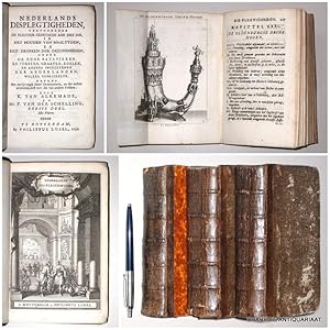 Seller image for Nederlands displegtigheden, vertoonende de plegtige gebruiken aan den dis, in het houden van maaltyden, en het drinken der gezondheden, onder de oude Batavieren, en vorsten, graaven, edelen, en andere ingezetenen der Nederlanden, weleer gebruikelyk (.). for sale by Charbo's Antiquariaat