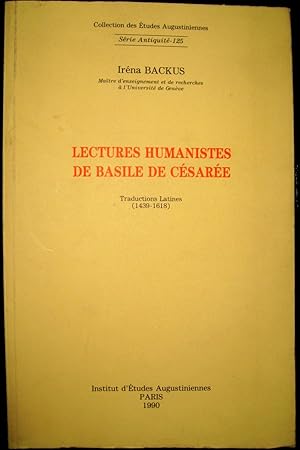 Immagine del venditore per Lectures humanistes de Basile de Csare. Traductions latines (1439 - 1618). venduto da Le Chemin des philosophes