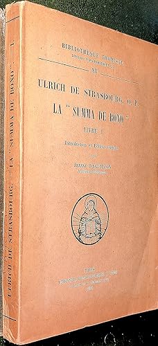 Imagen del vendedor de La "Summa de bono". Livre I : Introduction et dition critique par Jeanne DAGUILLON a la venta por Le Chemin des philosophes