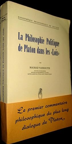 Seller image for La Philosophie politique de Platon dans les "Lois". for sale by Le Chemin des philosophes