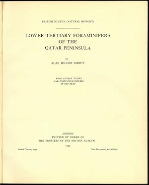 Seller image for Lower Tertiary Foraminifera of the Qatar Peninsula. for sale by Antiquariat INLIBRIS Gilhofer Nfg. GmbH