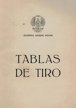 Seller image for TABLAS DE TIRO for sale by Librera Torren de Rueda