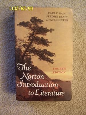 Bild des Verkufers fr The Norton Introduction to Literature zum Verkauf von Julian's Bookshelf