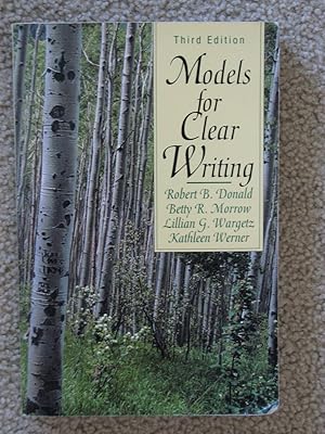 Image du vendeur pour Models for Clear Writing mis en vente par Julian's Bookshelf