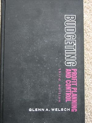 Seller image for Budgeting Profit Planning and Control for sale by Julian's Bookshelf