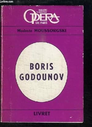 Image du vendeur pour Boris Godounov. Opra en 4 actes. mis en vente par Le-Livre