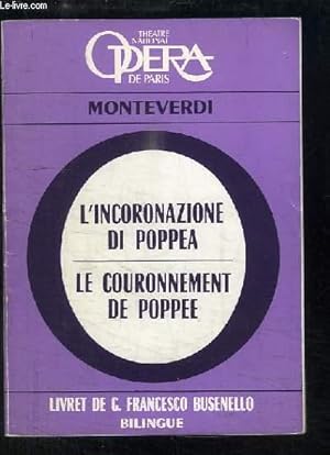 Image du vendeur pour Le Couronnement de Poppe. Opra en 1 prologue et 2 actes. mis en vente par Le-Livre
