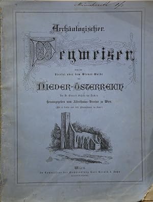 Archäologischer Wegweiser durch das Viertel ober dem Wiener-Walde von Nieder-Österreich. Hrsg. vo...