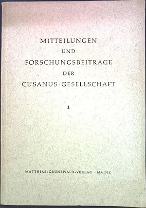 Seller image for Zum Gedchtnis an Bruno Decker; in: Mitteilungen und Forschungsbeitrge der Cusanus-Gesellschaft, Band 1; for sale by books4less (Versandantiquariat Petra Gros GmbH & Co. KG)