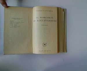 Bild des Verkufers fr Il Marchese di Roccaverdina: Romanzo. zum Verkauf von Antiquariat Bookfarm