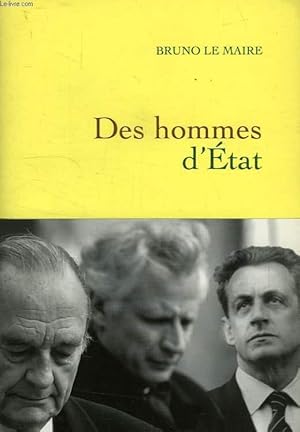 Image du vendeur pour DES HOMMES D'ETAT mis en vente par Le-Livre