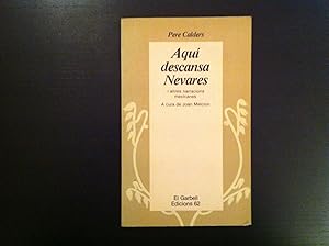 Imagen del vendedor de Aqu descansa Nevares i altres narracions mexicanes a la venta por Llibres Capra