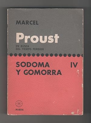 Imagen del vendedor de En busca del tiempo perdido. IV. Sodoma y Gomorra a la venta por Librera El Crabo