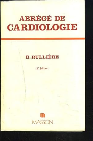 Imagen del vendedor de ABREGE DE CARDIOLOGIE a la venta por Le-Livre