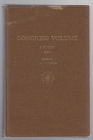 Immagine del venditore per Congress Volume: Leuven 1989: Conference Proceedings venduto da Sweet Beagle Books