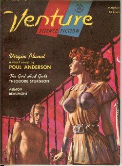 Immagine del venditore per VENTURE Science Fiction: January, Jan. 1957 ("Virgin Planet") venduto da Books from the Crypt