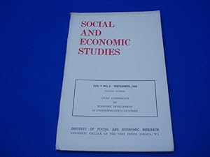 Social and Economic studies. Vol. 7 n° 3