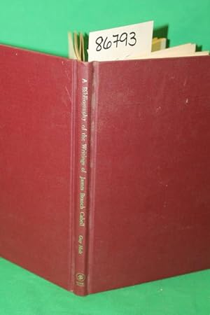 Image du vendeur pour A Bibliography of the Writings of James Branch Cabell mis en vente par Princeton Antiques Bookshop