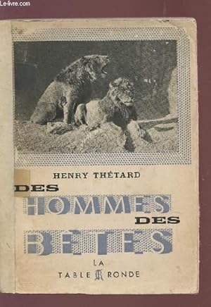 Image du vendeur pour DES HOMMES ET DES BETES. mis en vente par Le-Livre