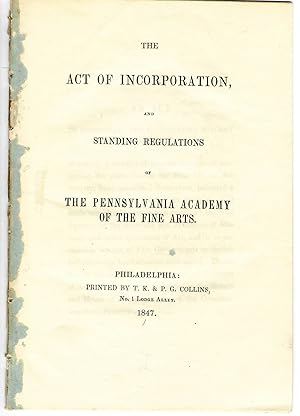THE ACT OF INCORPORATION, AND STANDING REGULATIONS.