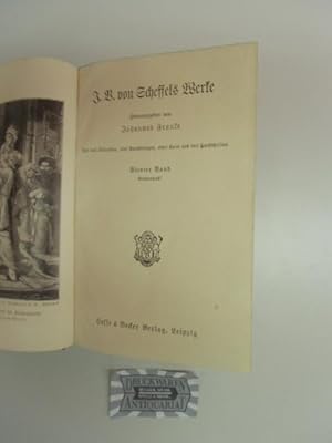 Bild des Verkufers fr J. V. von Scheffels Werke. Vierter Band. Gaudeamus!. zum Verkauf von Druckwaren Antiquariat