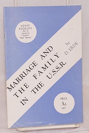 Image du vendeur pour Marriage and the family in the USSR mis en vente par Bolerium Books Inc.