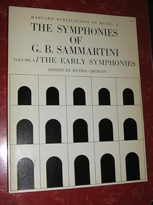 Bild des Verkufers fr The Symphonies of G. B. Sammartini Volume I: The Early Symphonies (Harvard Publications in Music, 2) zum Verkauf von Book Happy Booksellers