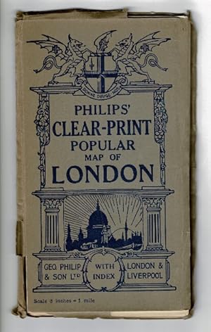 Philips' clear-print popular map of London