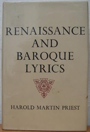 Immagine del venditore per Renaissance and Baroque Lyrics [Inscribed by Author's wife] venduto da Bluesparrowhawk Books