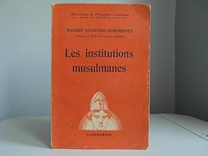 Image du vendeur pour Les institutions musulmanes mis en vente par Bidonlivre