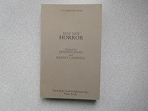 BEST NEW HORROR (Pristine Uncorrected Proof Signed By 7 Contributors)