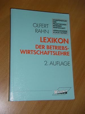 Bild des Verkufers fr Lexikon der Betriebswirtschaftslehre zum Verkauf von Versandantiquariat Rainer Kocherscheidt